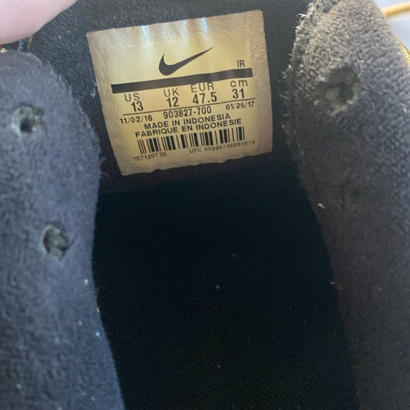 NIKE Air Max Plus #903827-700 Men’s Tuned Air Metallic Gold Sneakers Size 13 - Picture 8 of 12